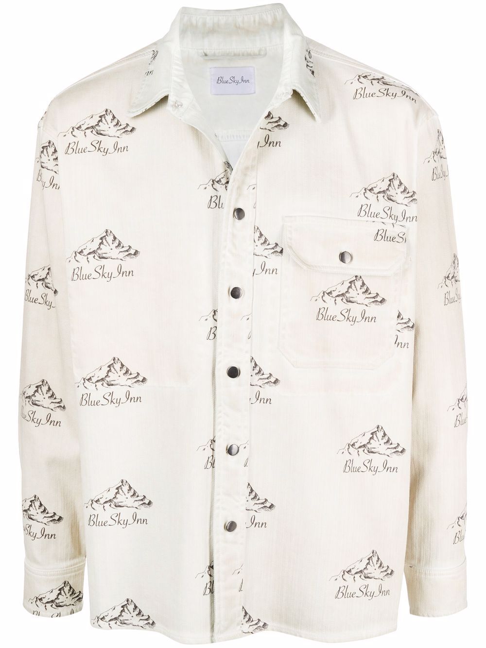 Logo Mountain-Print Jacket
