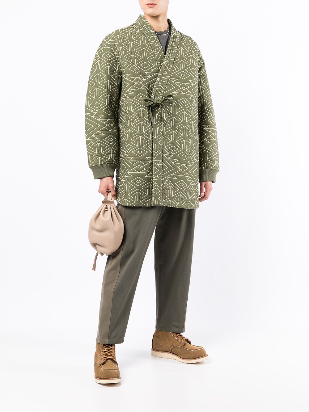 Reversible Padded Kimono Jacket