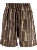 Striped Elasticated Shorts