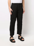 Micro-Pleated Design Trousers