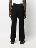 Ribbed-Knit Straight-Leg Trousers
