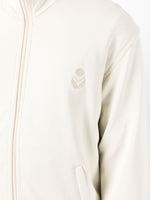 Embroidered-Logo Zip-Fastening Jacket