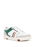 Zigzag-Print Leather Sneakers