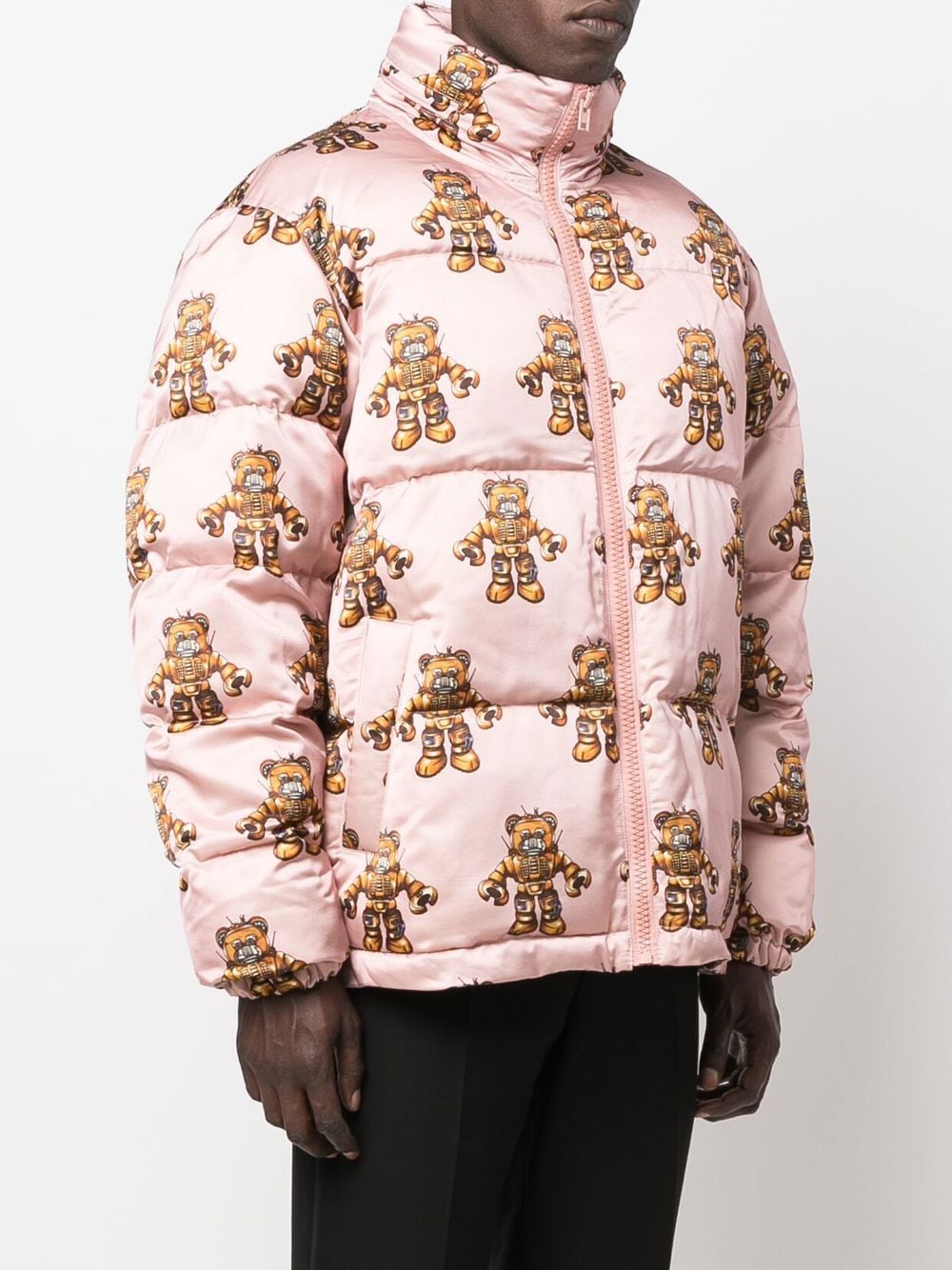 Graphic-Print Padded Coat