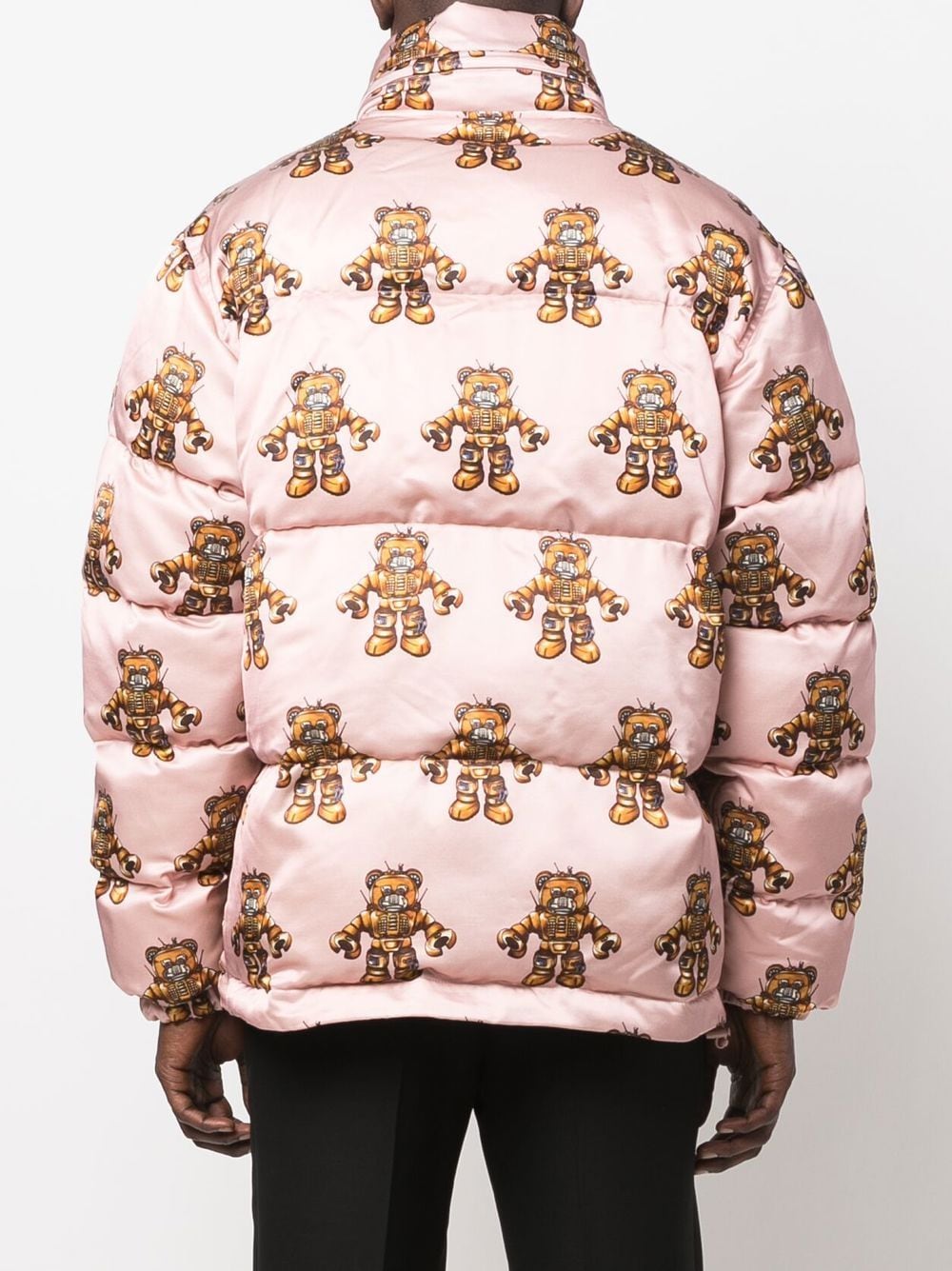 Graphic-Print Padded Coat