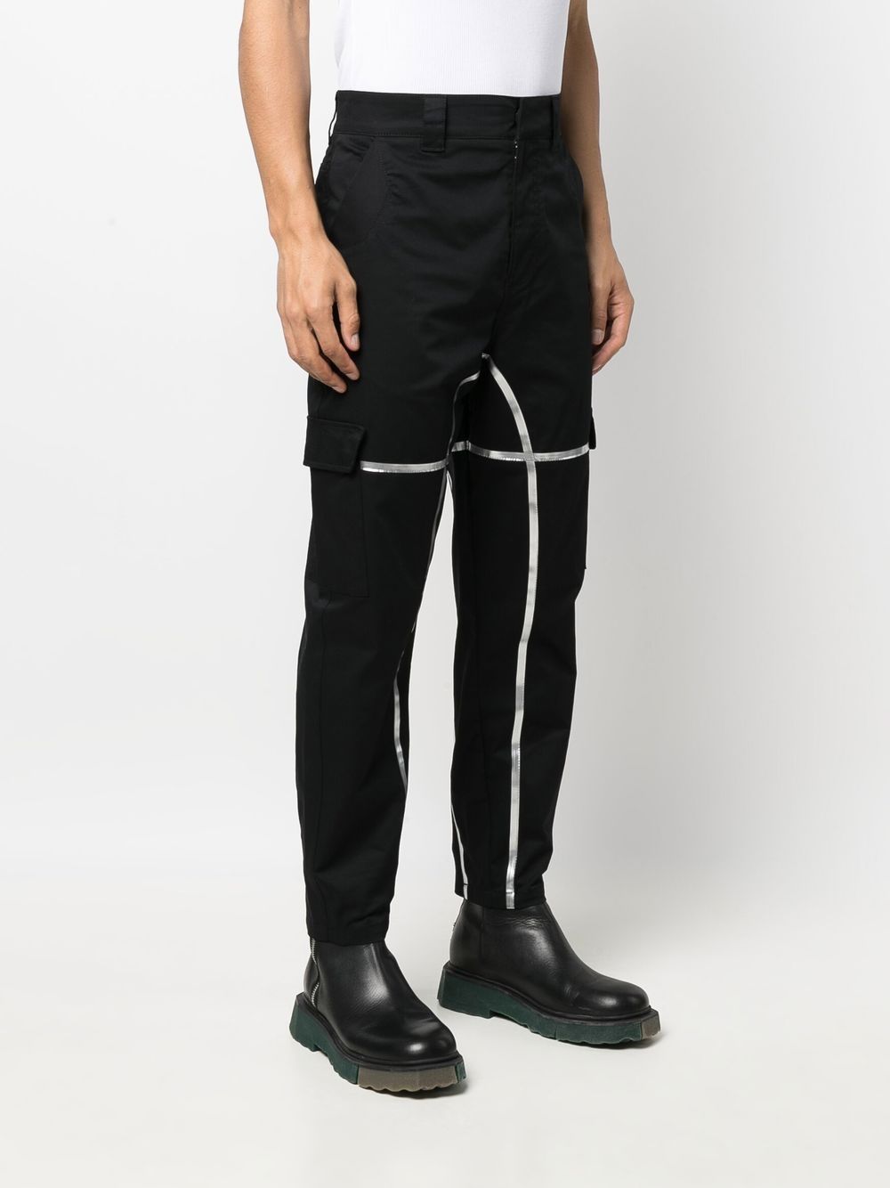 Panelled Tapered Trousers