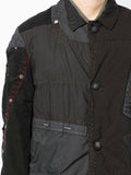 Patchwork Single-Breasted Coat