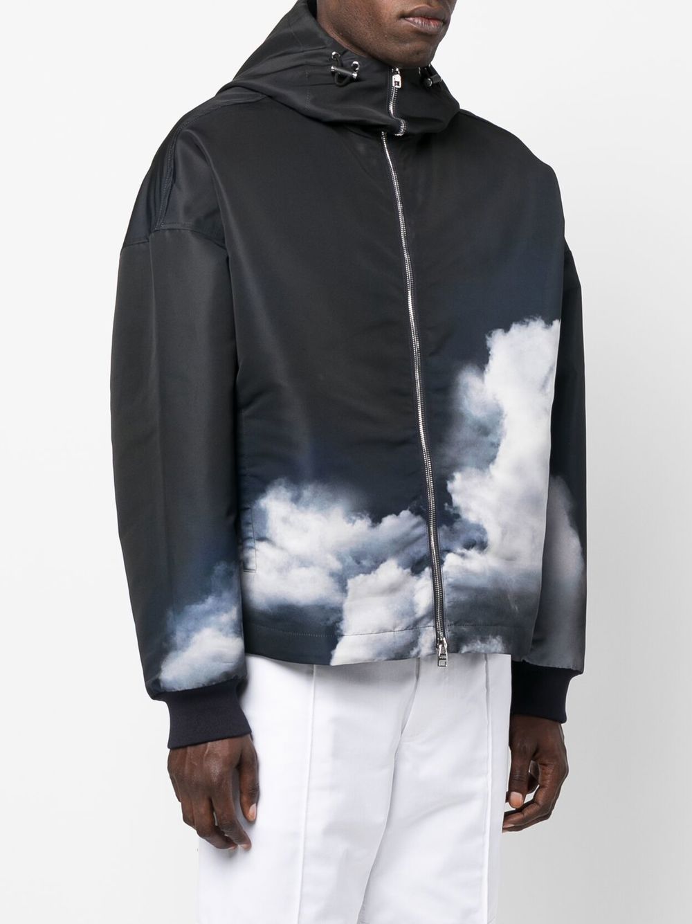 Storm Sky-Print Hooded Jacket