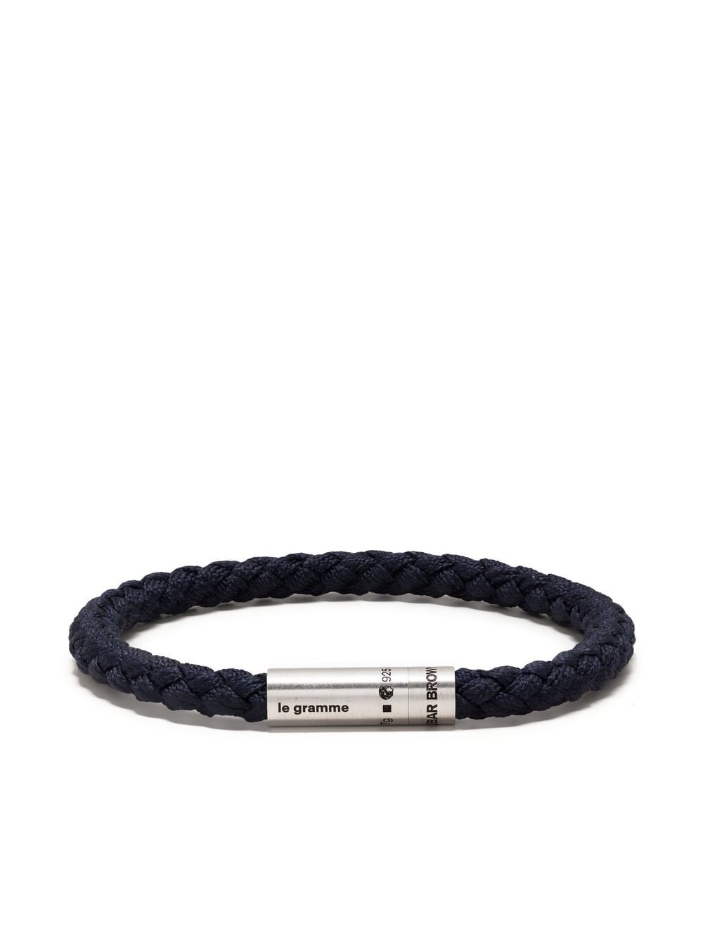 X Orlebar Brown Engraved-Logo Bracelet