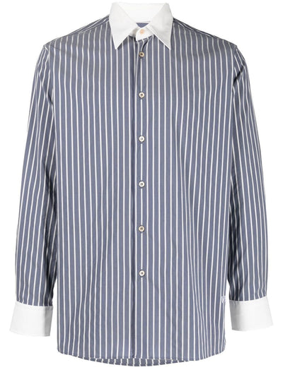 Striped Button-Up Shirt