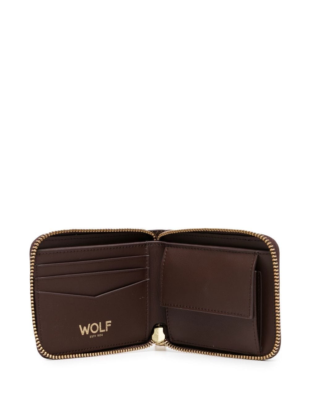 Logo-Print Zip-Around Wallet