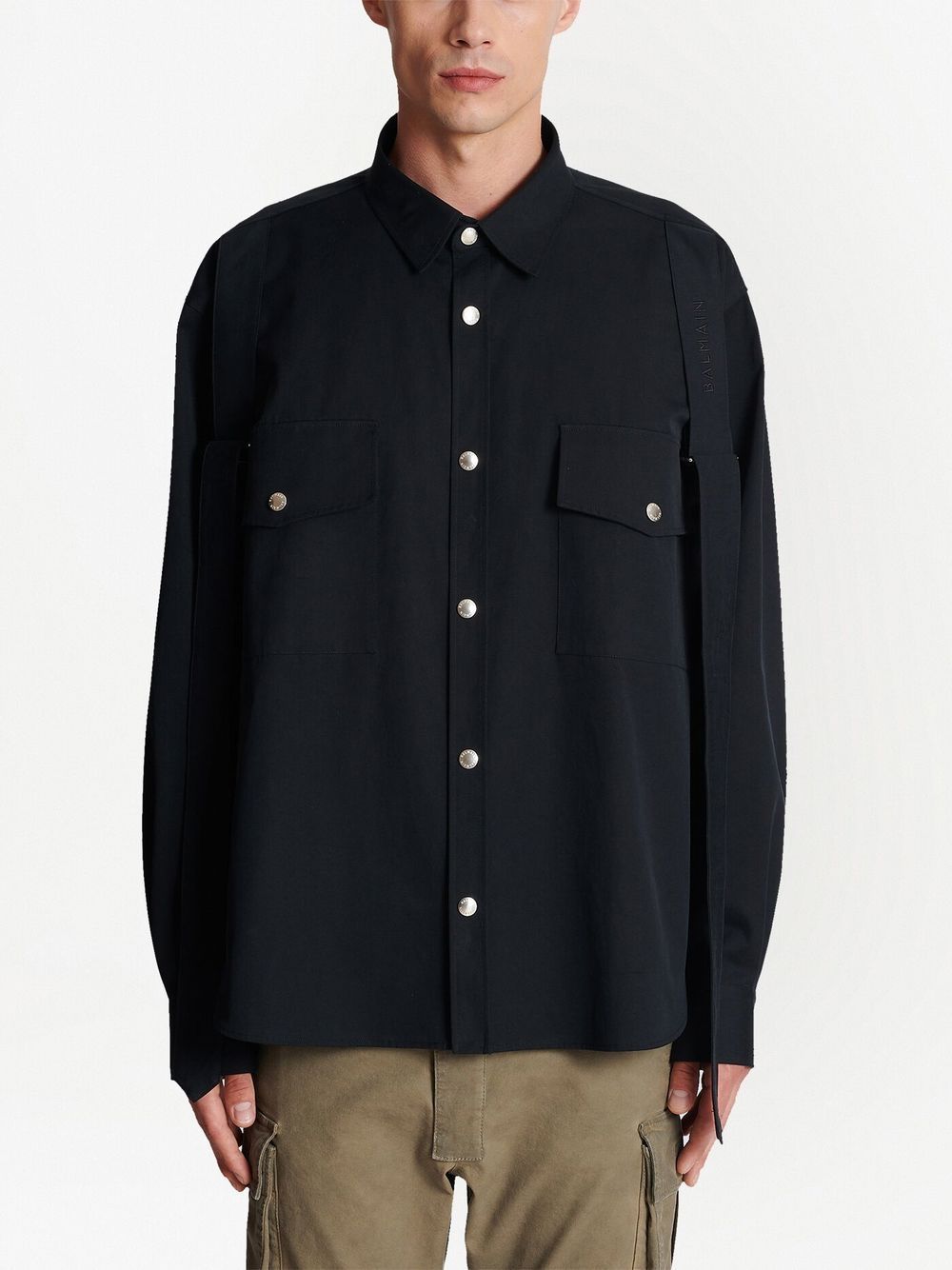 Chest Flap-Pocket Detail Shirt