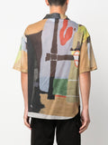Abstract-Print Short-Sleeve Shirt