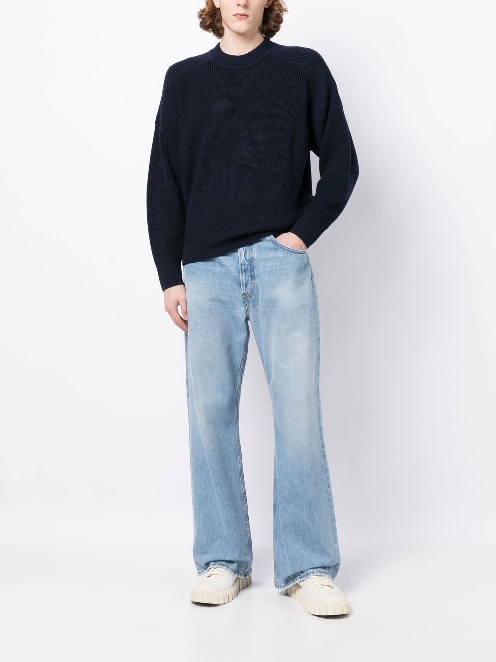 Panelled Wool Jumper