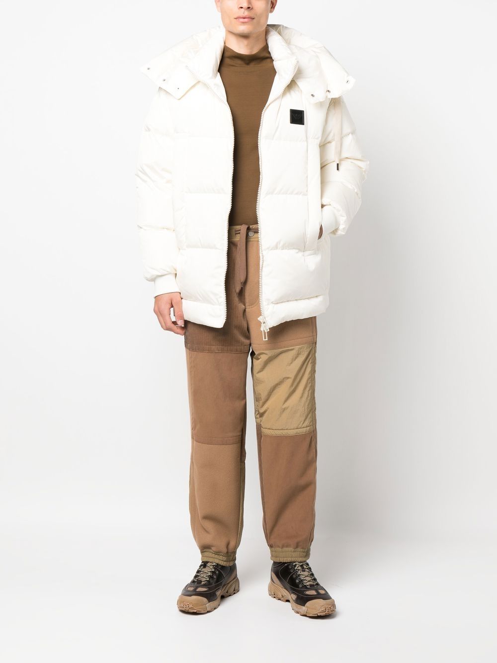 Panelled Straight-Leg Trousers
