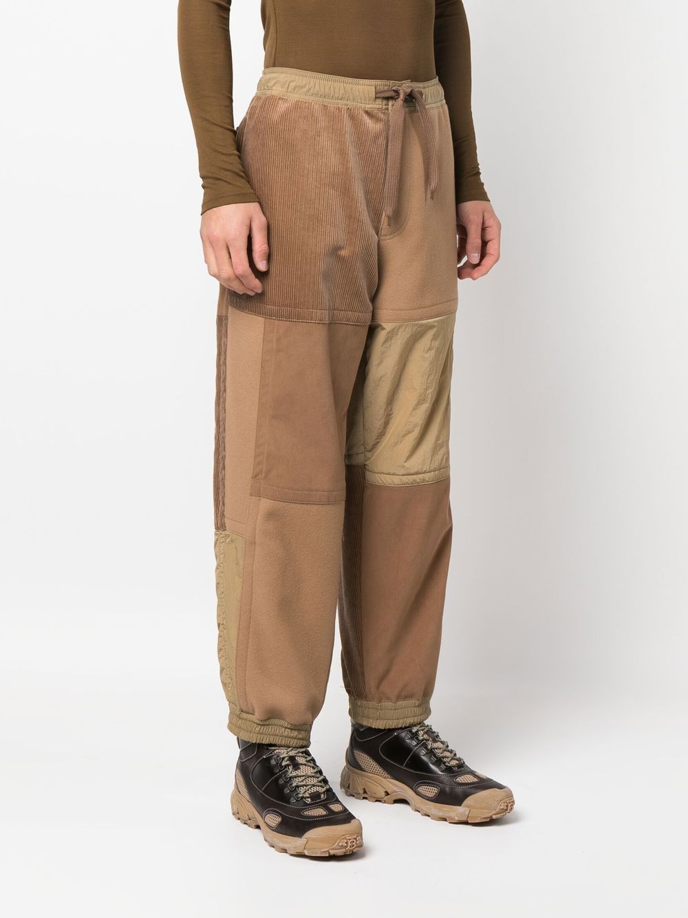 Panelled Straight-Leg Trousers