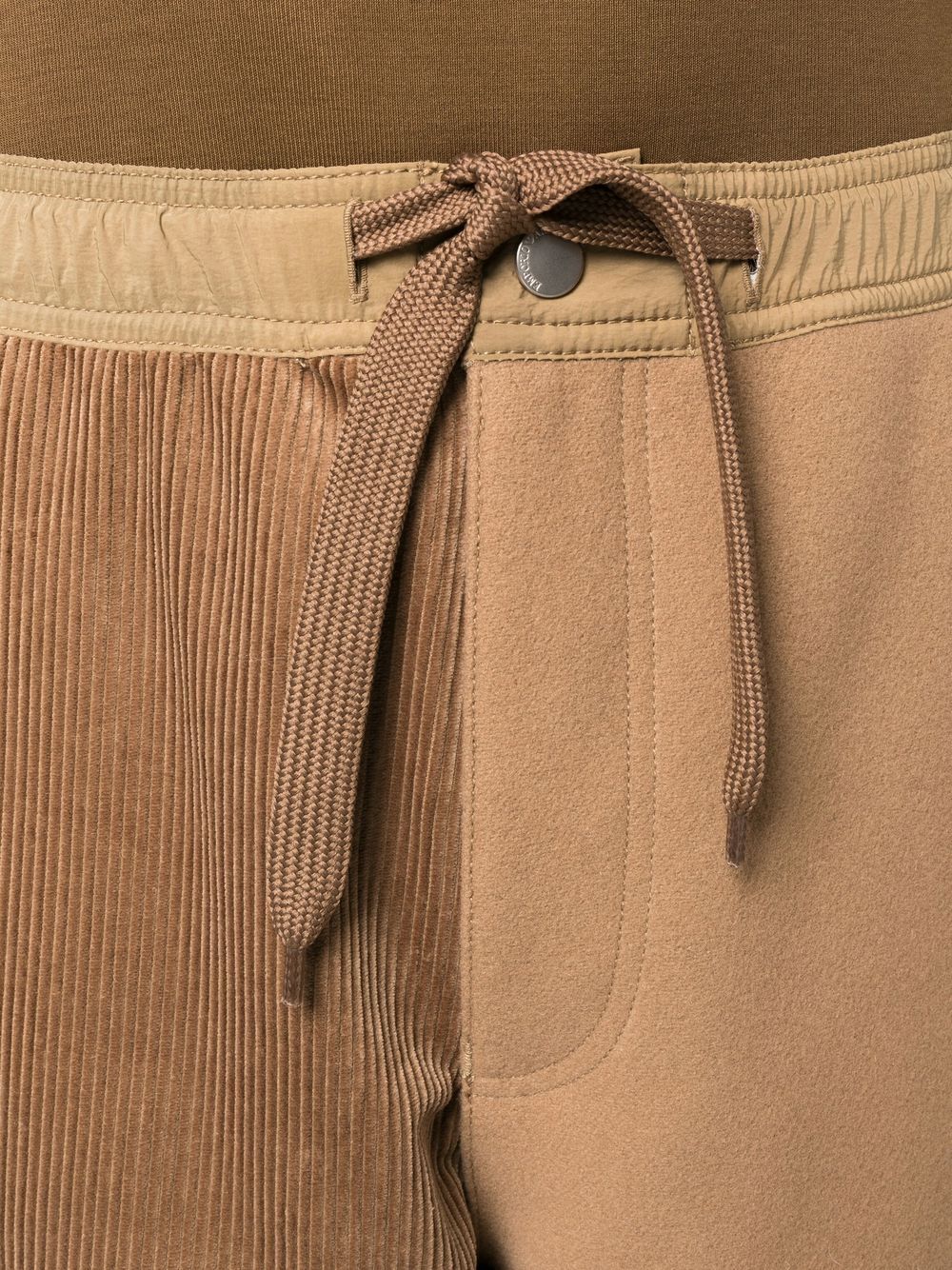 Panelled Straight-Leg Trousers