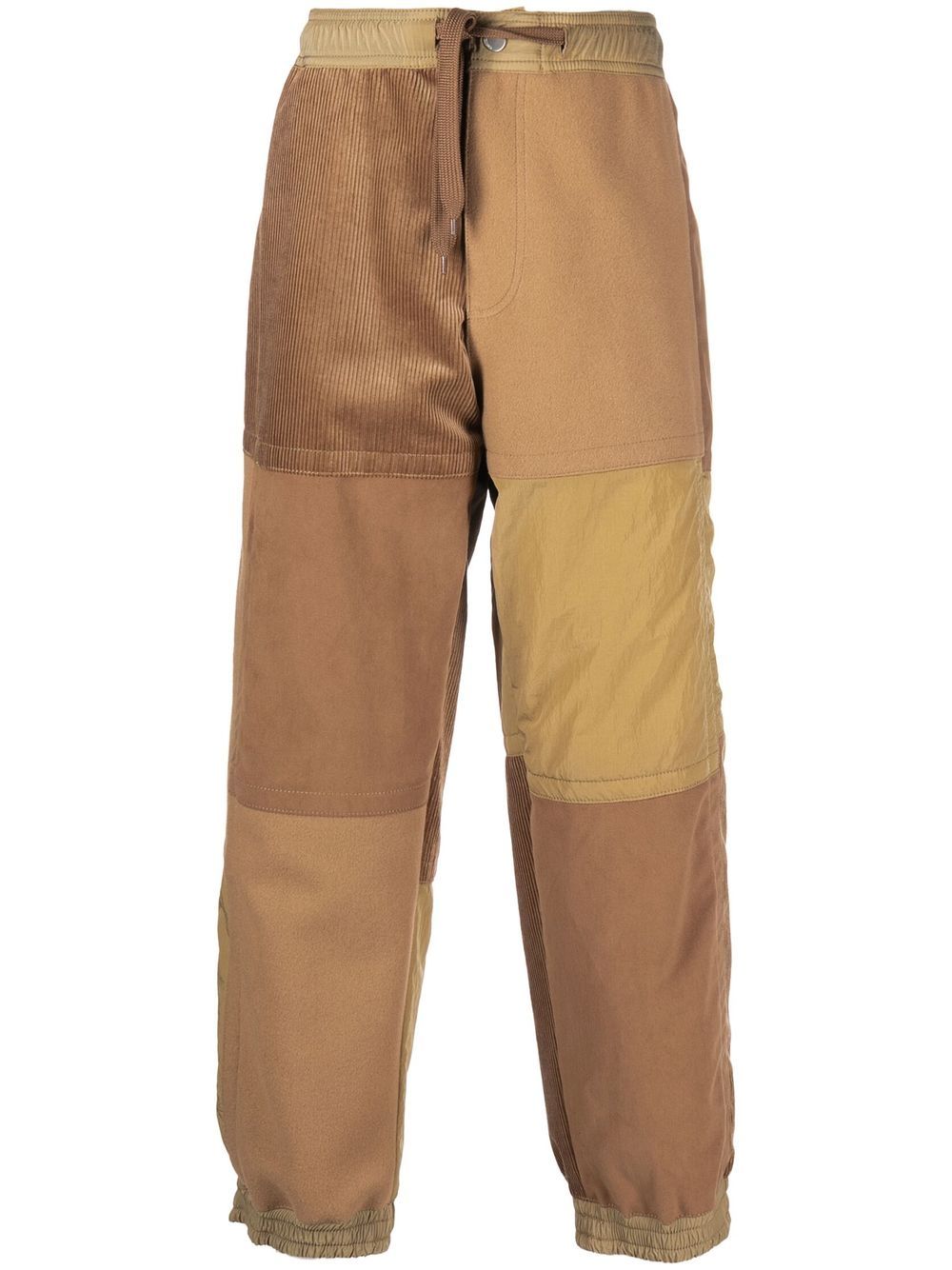 Panelled Straight-Leg Trousers