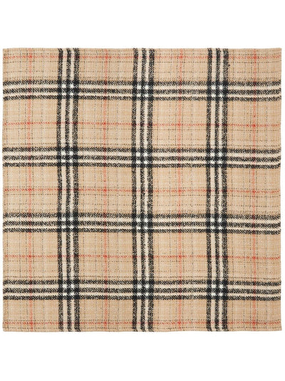 Checked Cashmere-Silk Blend Tweed Blanket