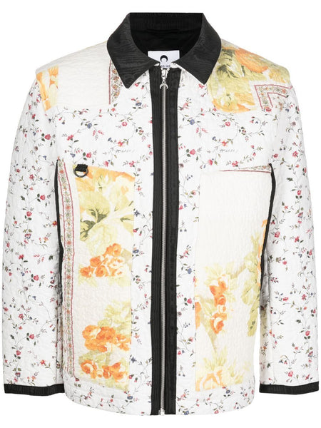 Boutis Floral-Print Quilted Jacket