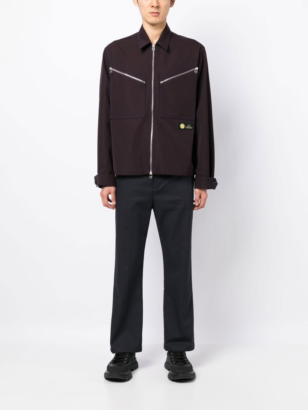 Zip-Up Shirt Jacket
