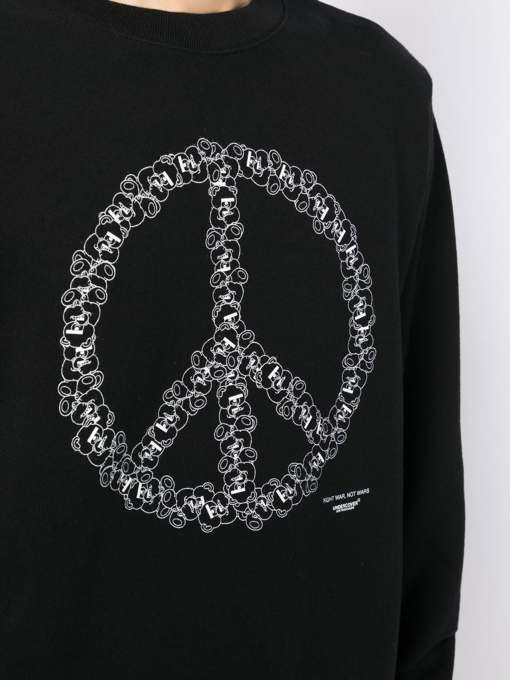 Peace Sign Print Sweatshirt