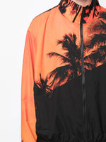 Palm-Tree Print Bomber Jacket