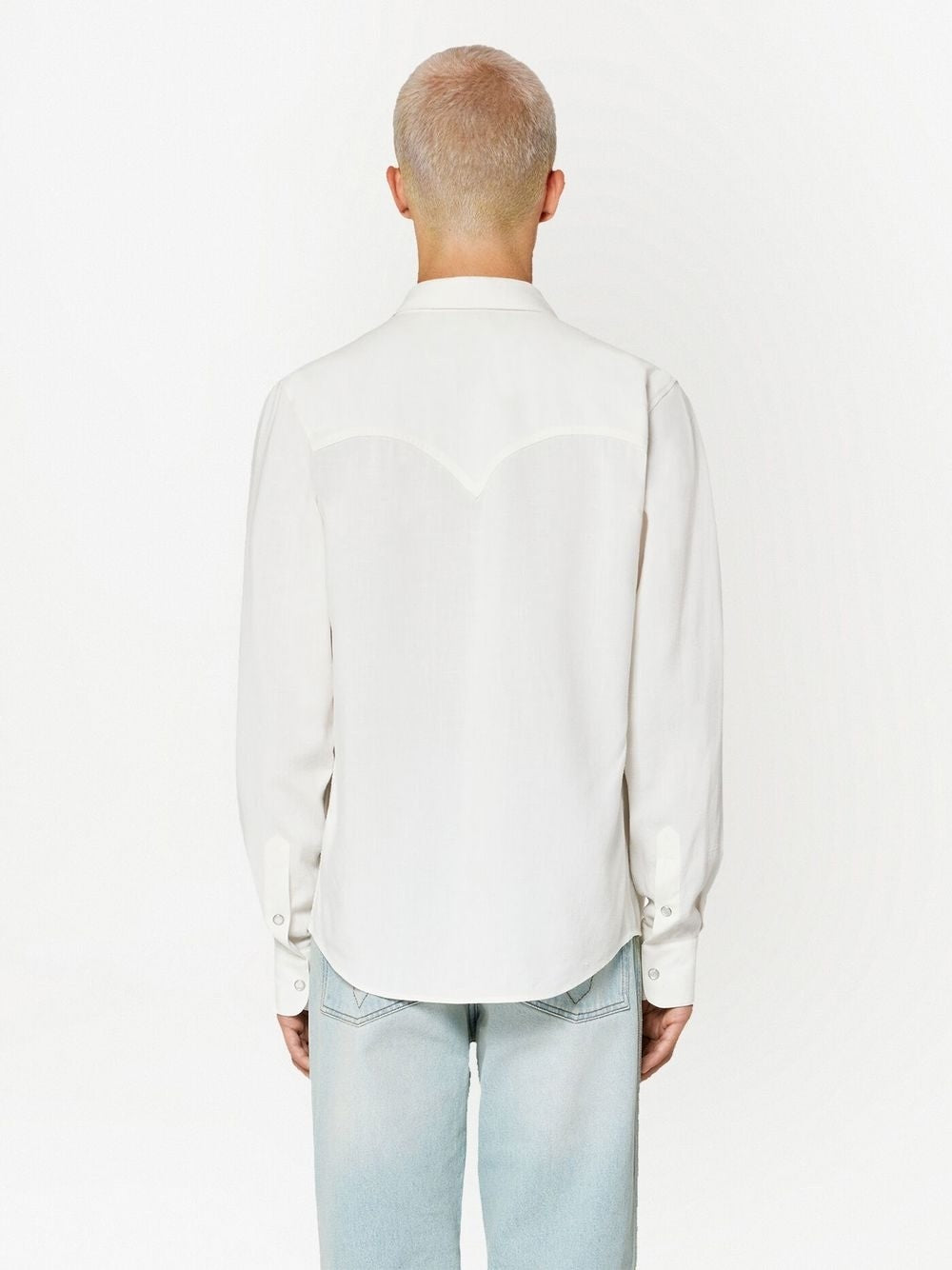 Decorative-Button Long-Sleeve Shirt