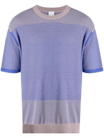 Knitted Panelled Cotton T-Shirt