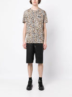 Leopard-Print Short-Sleeved T-Shirt