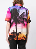 Tropical-Print Short-Sleeved Shirt
