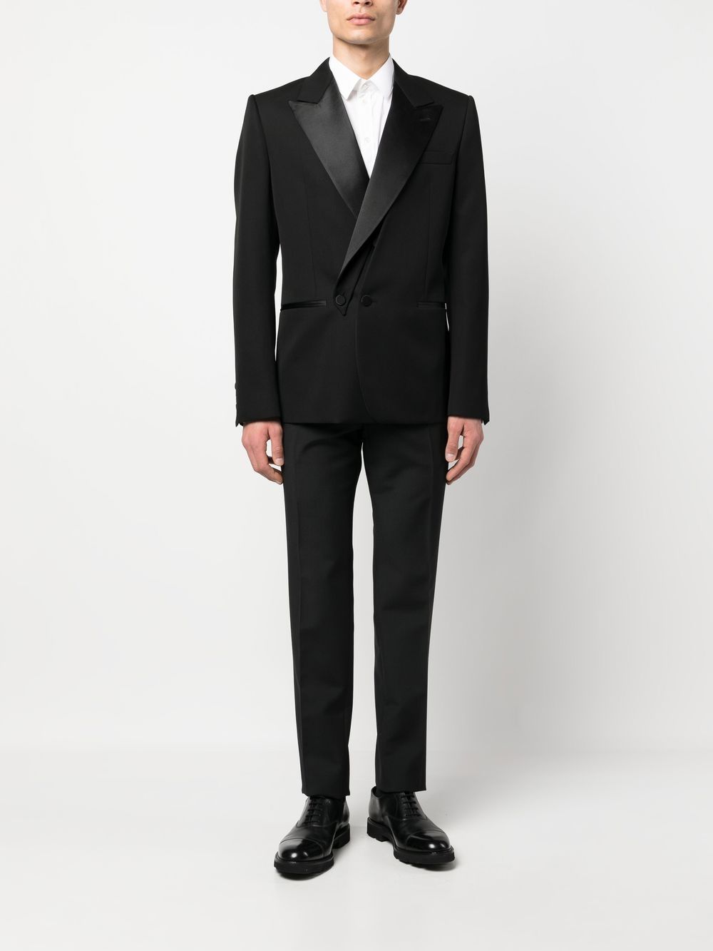 Double-Breasted Silk Blazer