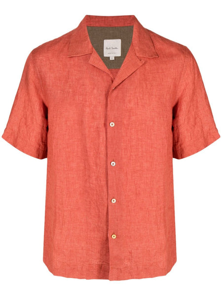 Short-Sleeve Linen Shirt