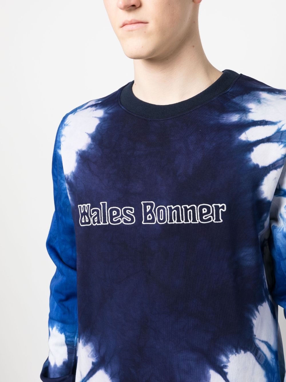 Tie-Dye Logo-Embroidered Sweatshirt