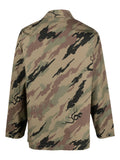 Camouflage-Print Organic-Cotton Jacket