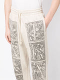 Graphic-Print Cotton Track Pants