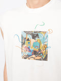 Graphic-Print Sleeveless T-Shirt