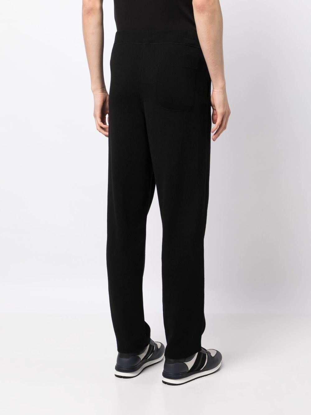 Elasticated-Waist Cotton-Cashmere Blend Trousers