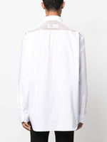 Mesh-Detail Cotton Shirt