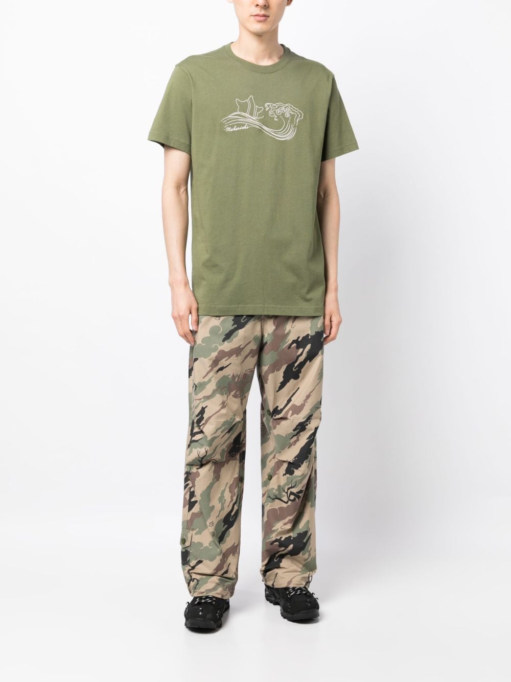 Songkran Embroidered Cotton T-Shirt