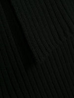 Long Ribbed-Knit Scarf