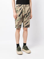 Bonsai Forest-Print Cotton Shorts