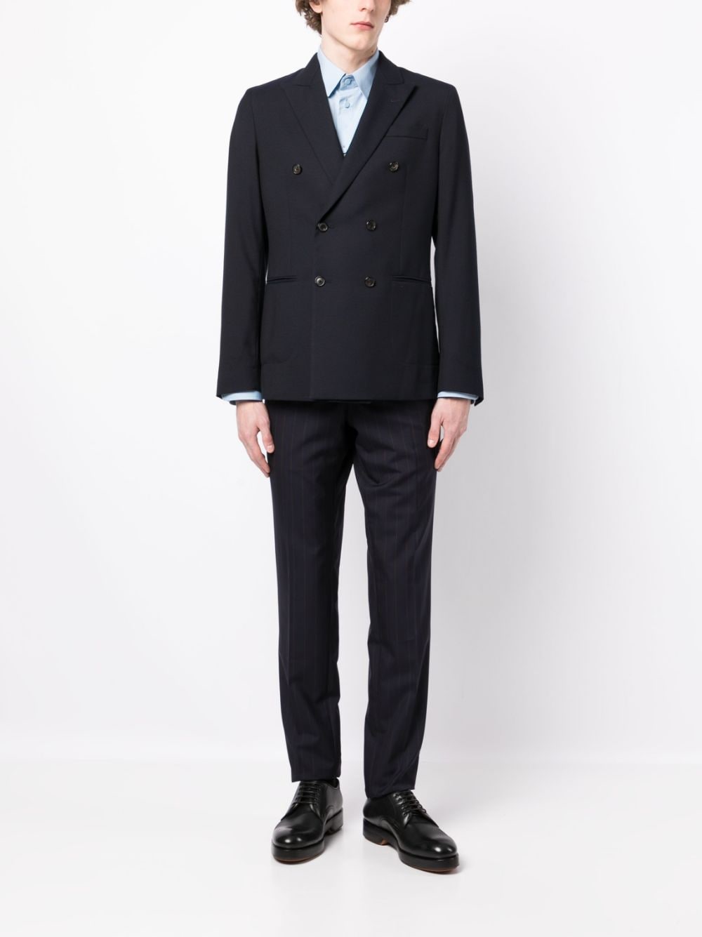 Striped Straight-Leg Trousers